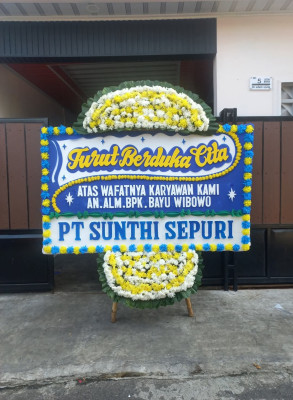 Papan Bunga Duka di Pirime